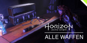 Horizon: Zero Dawn - Headerbild / alle Waffen
